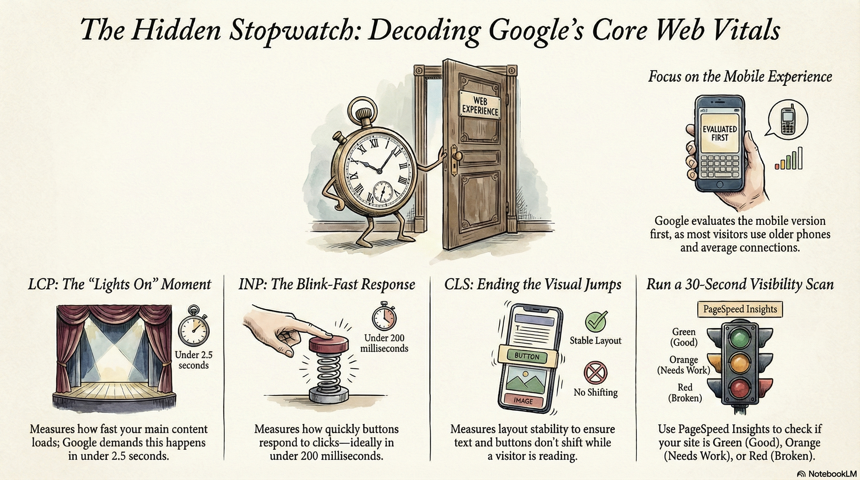 Core Web Vitals: Is Your Website Actually Fast? infographic