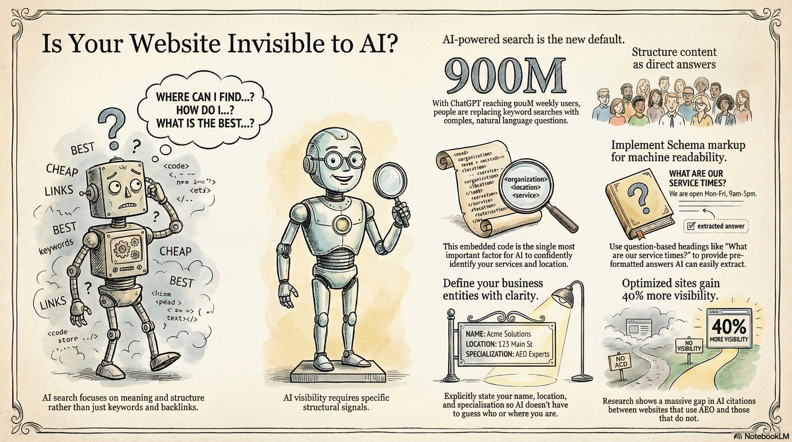 Is Your Website Invisible to AI? infographic