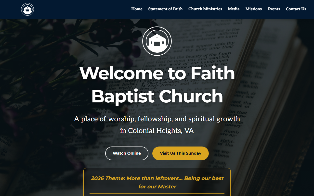 Faith Baptist Church website