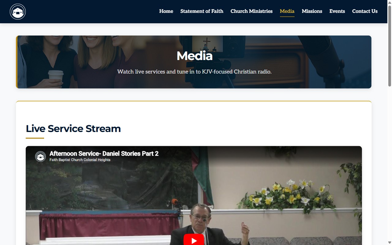 Faith Baptist media page