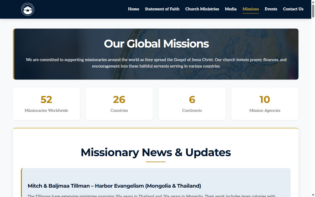 Faith Baptist missions page